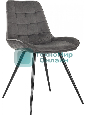 Стул для дома Бюрократ CH-K2 т. серый Holland 18 металл черный на ножках