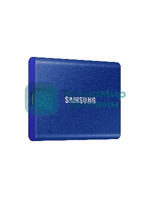 Внешний SSD Samsung T7, 1TB, USB 3.2 Gen 2 Type-C, R/W 1050/1000, синий