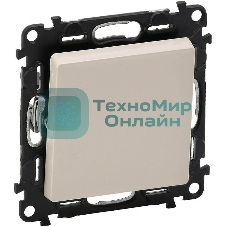 Механизм выключателя 1-кл. СП Valena Life 10А IP20 250 В 10АХ с лицевой панелью; безвинтовые зажимы сл. кость Legrand 752501