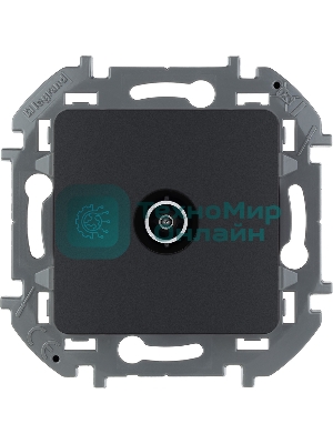 Розетка телевизионная TV оконечная 10 дБ 5-862 мГц антрацит