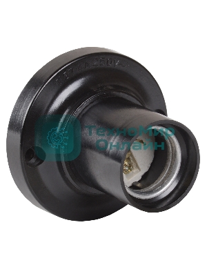 Патрон электрич. E27 Пкб27-04-К21 потолочный карболит. черный (с этикет.) IEK EPK12-04-01-K01