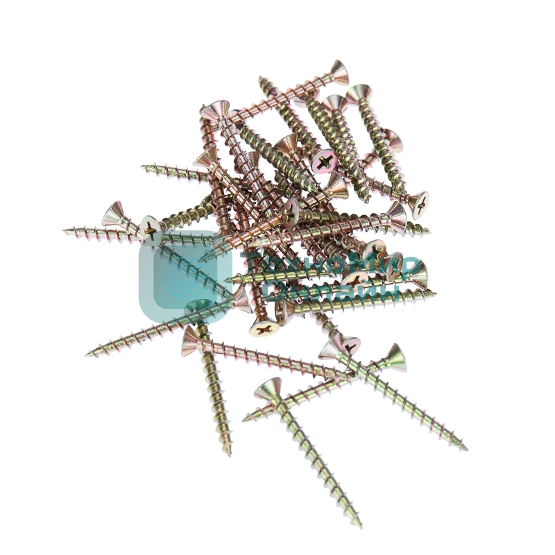 Саморез оконный Kranz острый, 4.1х40, желтый цинк, упаковка поставщика (6 000 шт.)