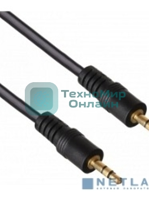 Кабель аудио Exegate 3.5мм Jack M - 3.5мм Jack M 2м позолоченные разъемы