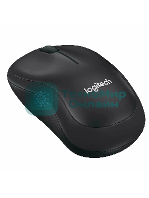 Мышь беспроводная Logitech M220 SILENT черный/серый, 1000 dpi, радиоканал, USB, кнопки - 3