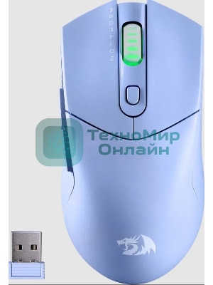 Мышь беспроводная Redragon St4r Pro голубой, 26000 dpi, радиоканал, Bluetooth, USB, кнопки - 6