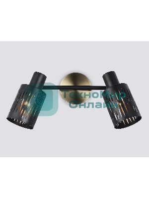 Светильник Ambrella light TR8668/2 BK/SB чёрный/бронза E14/2 max 60W 360*100*190