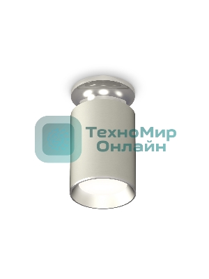 Светильник Ambrella Light XS6314101 SGR/PSL серый песок/серебро полированное MR16 GU5.3 (N6903, C6314, N6104)