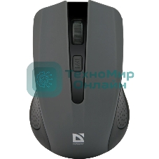 Мышь беспроводная Defender Accura MM-935 серый, 1600 dpi, радиоканал, USB, кнопки - 4