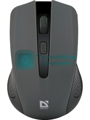 Мышь беспроводная Defender Accura MM-935 серый, 1600 dpi, радиоканал, USB, кнопки - 4
