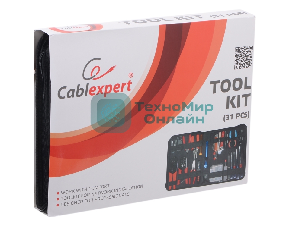 Набор инструментов Gembird TK-NETWORK, 31 предмет, ret