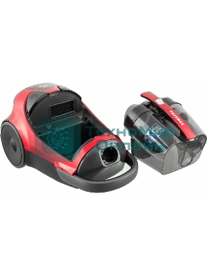 Пылесос Samsung VCC885HH3P красный, 430/2200 Вт, уборка сухая, пылесборник контейнер 2 л