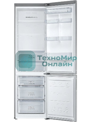 Холодильник Samsung RB37A5200SA серебристый двухкамерный 269/98л морозилка снизу, No Frost