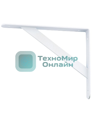 Кронштейн усиленный Сибртех 250 х 200 х 30 х 4 мм, белый