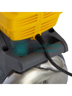 Насосная станция PSХ950X, 950 Вт, 3300 л/ч, ресивер 24 л, подъем 38 м, нержавейка Denzel