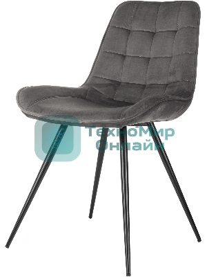Стул для дома Бюрократ CH-K2 т. серый Holland 18 металл черный на ножках