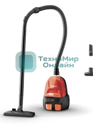 Пылесос Tefal MICRO SPACE CYCLONIC TW3235EA оранжевый/черный, 350/1600 Вт, уборка сухая, пылесборник контейнер 1 л