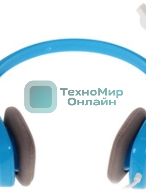 Гарнитура Logitech H150 голубой, проводная, 3.5 мм