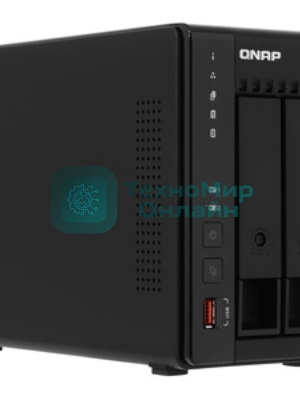 SMB QNAP TS-253E-8G NAS, 2-tray w/o HDD. 2xHDMI-port. 4-core Celeron J6412 2-2.6 GHz, 8Gb DDR, 2x2.5Gb LAN, 2 x M.2 2280 PCIe Gen 3 x2, 2x USB 3.2 Gen 2 (10Gbps) Port, 2x USB 2.0 port