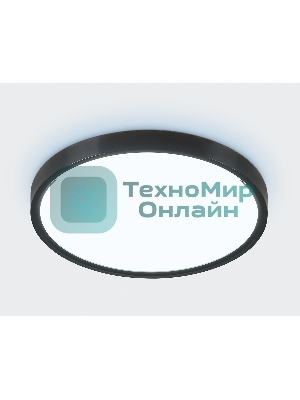 Потолочный светодиодный светильник Ambrella light FZ3050 BK черный IP44 24W+10W 6400+6400К D300*40 (Без ПДУ)