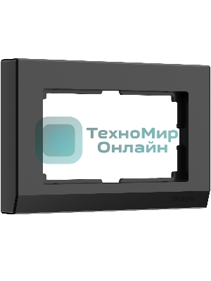 Рамка для двойной розетки (черный) W0081808