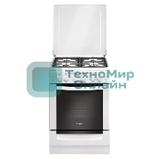 Плита газовая Gefest ПГ 6100-02 белый, конфорок 4 шт, духовка 52 л, 60 см x 85 см x 60 см