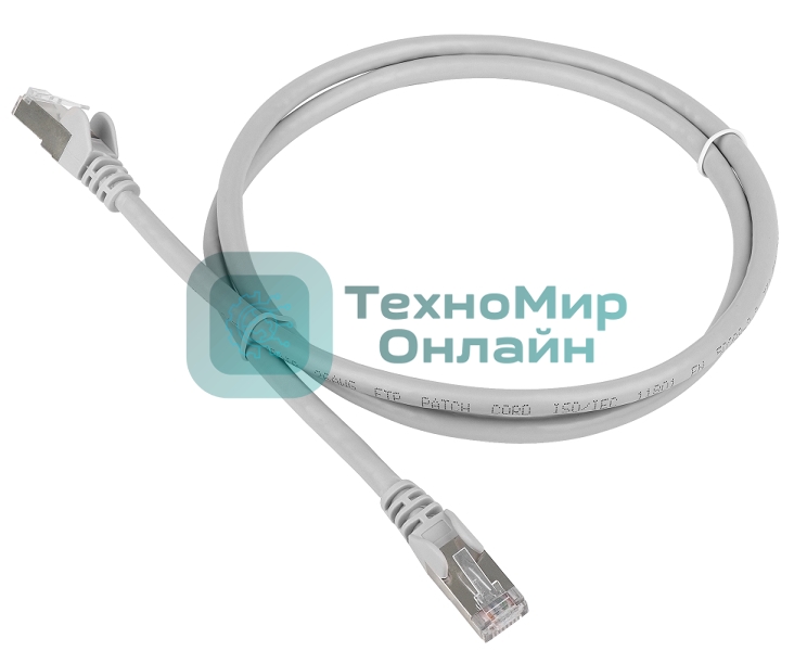 Патч-корд LANMASTER TWT-45-45-5.0/S-GY 5м FTP Cat 5e серый