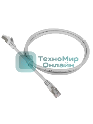 Патч-корд LANMASTER TWT-45-45-5.0/S-GY 5м FTP Cat 5e серый