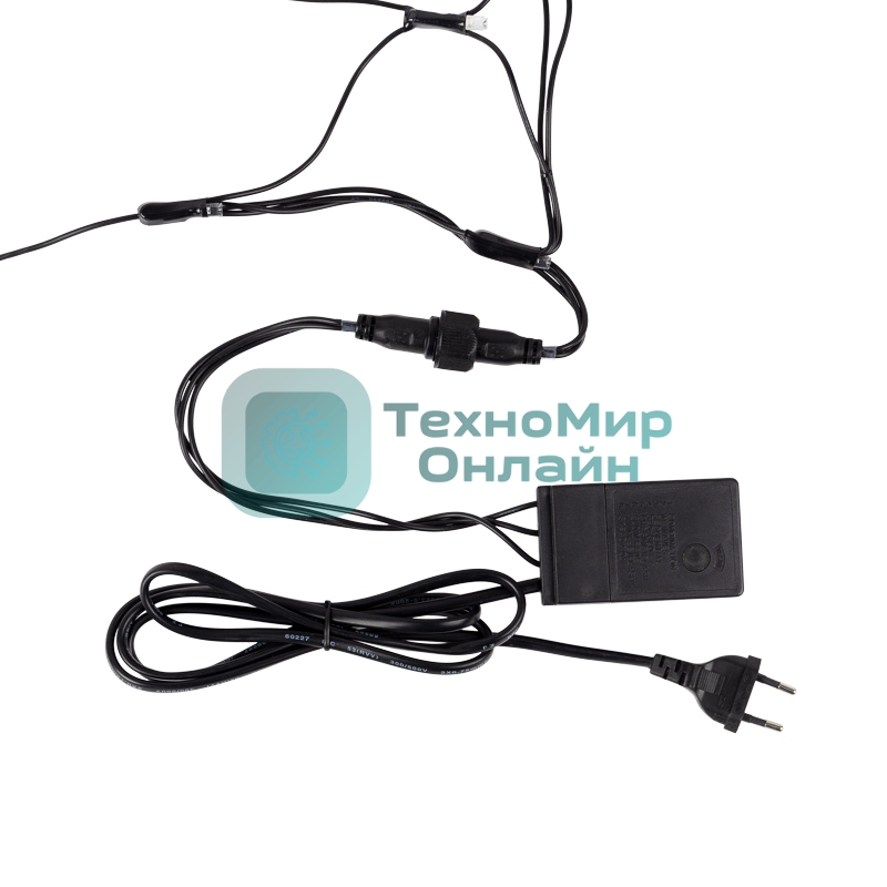 Гирлянда Neon-night Сеть 2х2х1.5 м, свечение с динамикой, прозрачный ПВХ, 136 LED, 230 В, цвет свечения мультиколор