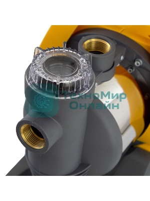 Насосная станция PSХ950X, 950 Вт, 3300 л/ч, ресивер 24 л, подъем 38 м, нержавейка Denzel