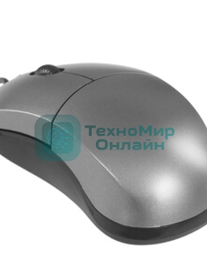 Мышь проводная Qumo Simple Office M92 серый, 1000 dpi, USB, кнопки - 3