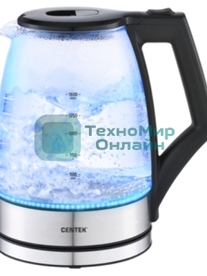 Чайник электрический Centek CT-0014 черный, 1.8л, 2200 Вт