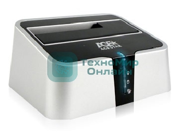 Док-станция для HDD AgeStar 3CBT2 SATA II пластик серебристый 1