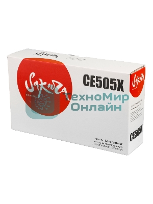 Картридж лазерный Sakura CE505X для HP LaserJet P2055, P2055D, P2055DN черный, 6500 к.
