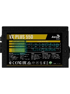 Блок питания Aerocool/Formula VX-550 PLUS, 550Вт 120мм, черный