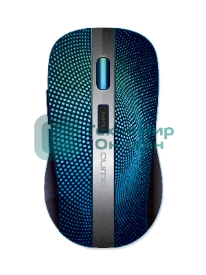 Мышь беспроводная Qumo Comfort M18 черный, 2400 dpi, радиоканал, USB, кнопки - 6