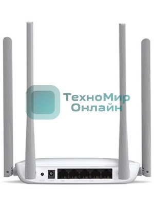 Беспроводный маршрутизатор Mercusys MW325R, 300 Мбит/с,4 порта 100 Мбит/с, 4 фиксированных антенны