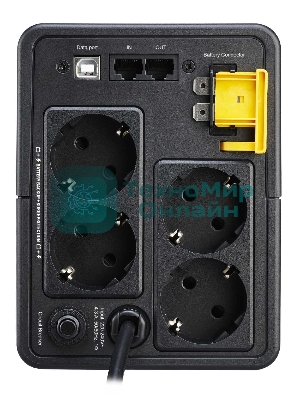 Источник бесперебойного питания APC Back-UPS BX950MI-GR 520Вт 950ВА черный
