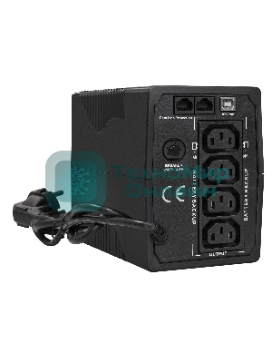 Источник бесперебойного питания ExeGate Power Smart ULB-1000.LCD.AVR.4C13.RJ.USB 1000VA/550W, LCD, AVR, 4*C13, RJ45/11,USB, черный