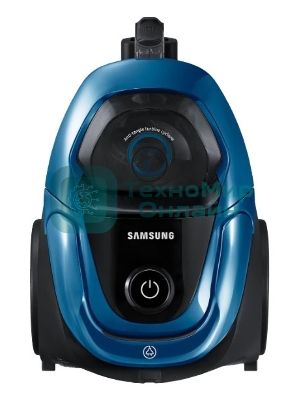 Пылесос Samsung VC18M31A0HU голубой, 380/1800 Вт, уборка сухая, пылесборник контейнер 2 л