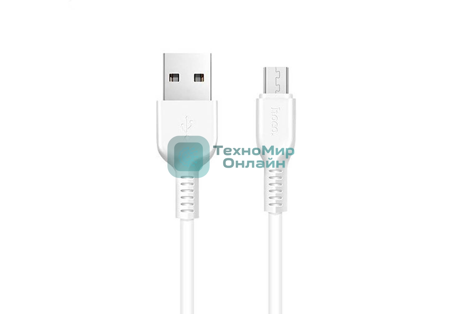 Кабель HOCO USB X20 Flash для Micro USB 2А, 1м, белый