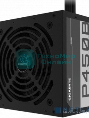 Блок питания Gigabyte GP-P450B, 450Вт, 80 PLUS Bronze, 120мм, черный