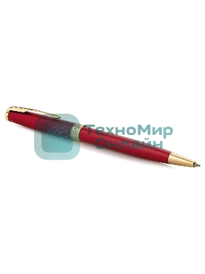 Ручка шариковая Parker Sonnet Core K539 (CW1931476) LaqRed GT M, черные чернила, подарочная коробка