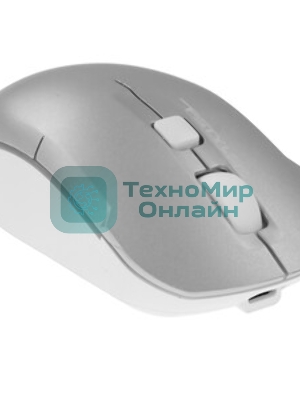 Мышь беспроводная A4Tech Fstyler FB26CS Air2 серебристый/белый, 2000 dpi, радиоканал, Bluetooth, USB, кнопки - 4
