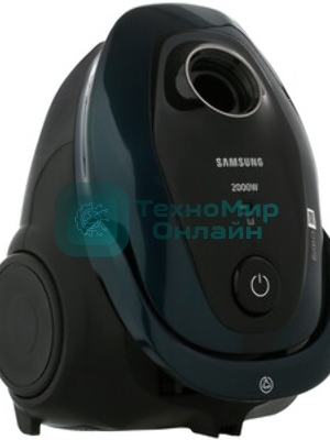 Пылесос Samsung VC20M2540JN/EV черный/зеленый, 460/2000 Вт, уборка сухая, пылесборник мешок 2.5 л