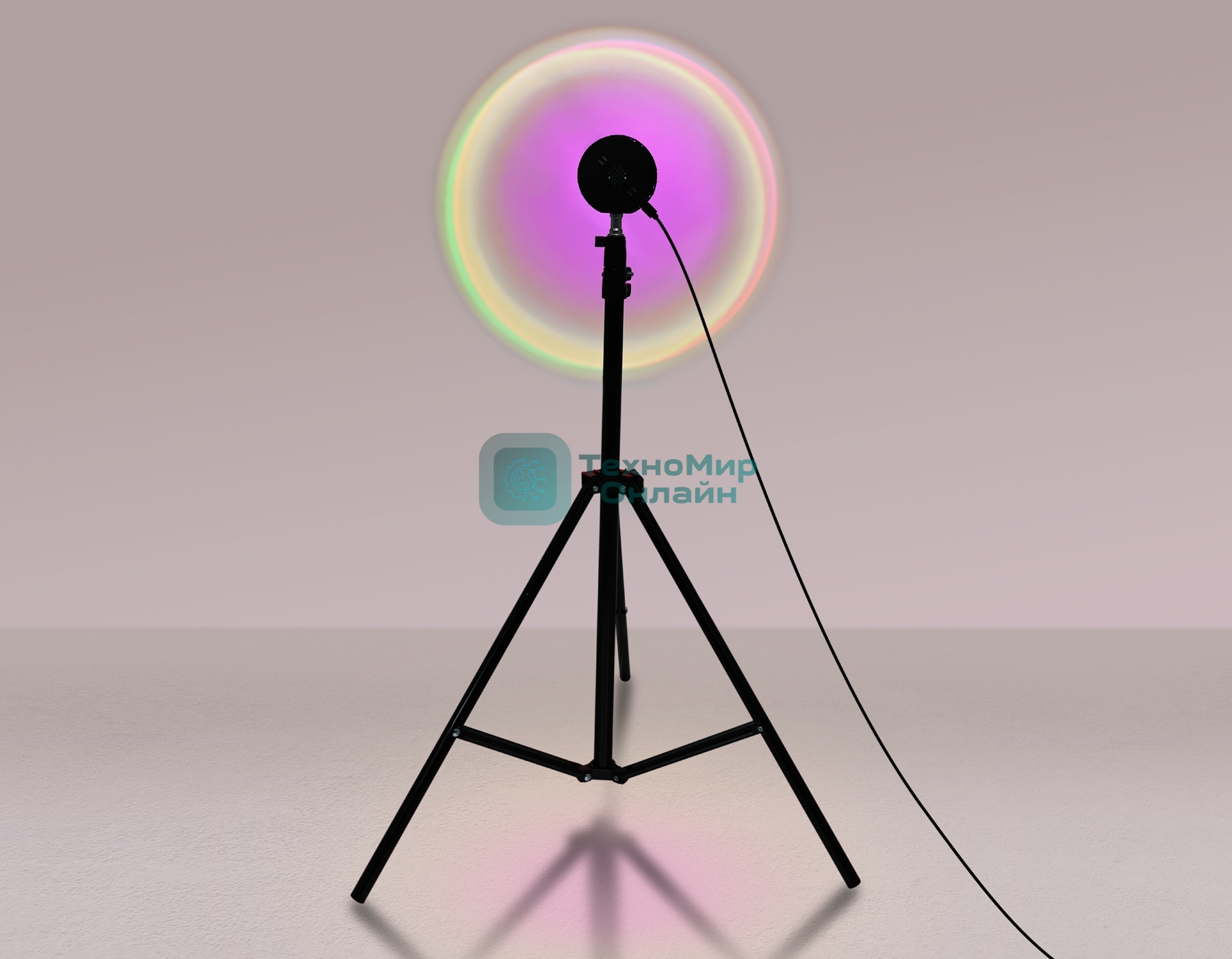 Атмосферная светодиодная настольная лампа Ambrella light DE8387 BK черный LED RGB 3W (ПДУ RGB)