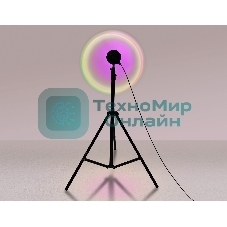 Атмосферная светодиодная настольная лампа Ambrella light DE8387 BK черный LED RGB 3W (ПДУ RGB)