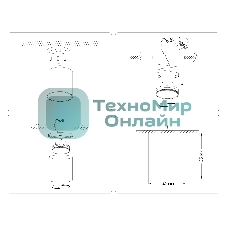 Светильник Ambrella light TN5303 WH/BK белый/черный GX53 max 15W D83*65