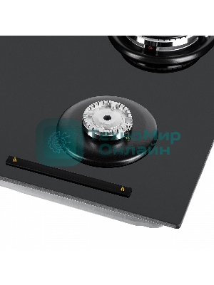 Газовая варочная панель Maunfeld EGHG.64.63CB/G, 4 конфорки, закаленное стекло, черный