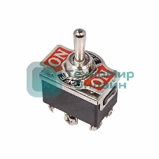 Тумблер Rexant 250V 15А (6c) ON-OFF-(ON) двухполюсный