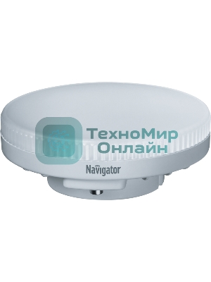 Лампа светодиодная Navigator NLL-GX53-6-230-2.7K 6Вт таблетка 2700К теплый белый GX53 440лм 220-240В